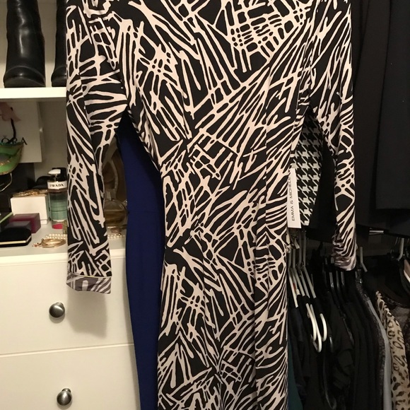 BCBGMaxAzria Adele wrap dress XXS color block - Picture 3 of 6